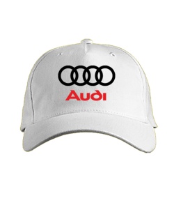 Кепка преміум (Білий) "Оксамит" AUDI 