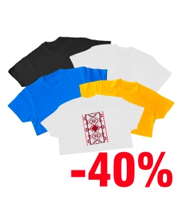 Дитячий комплект 5 футболок Асорті 2 + Вишиванка