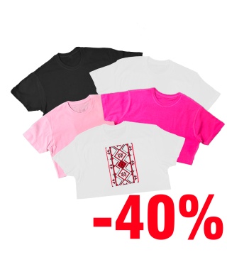 Жіночий комплект 5 футболок Асорті 3 + Вишиванка