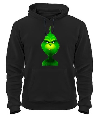 Толстовка-худі (Чорний M) Grinch