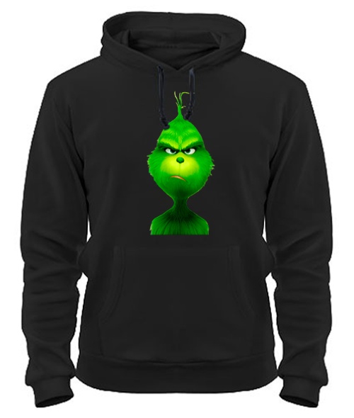 Толстовка-худі (Чорний M) Grinch