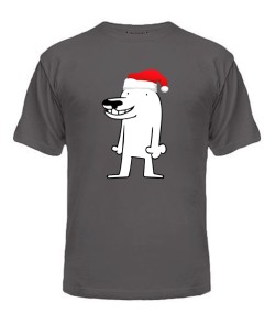 Чоловіча футболка Новорічний пес