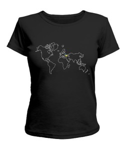 Женская футболка Мир без