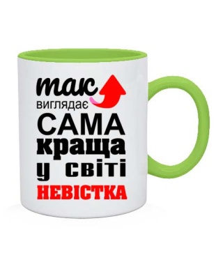 Чашка Так виглядає найкраща в світі невістка