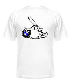 Футболка универсального покроя для женщин Simon's Cat BMW