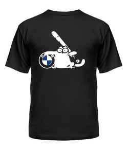 Мужская Футболка Simon's Cat BMW