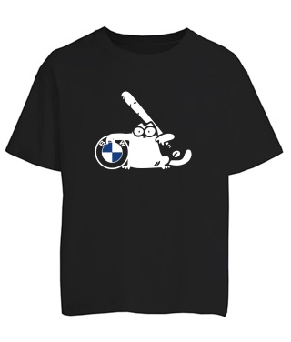 Футболка оверсайз Simon's Cat BMW