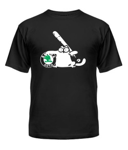 Чоловіча футболка Simon's Cat SKODA