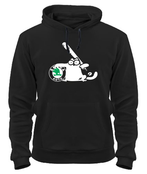 Толстовка-худі Simon's Cat SKODA