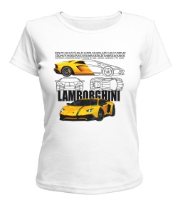 Женская футболка LAMBORGHINI