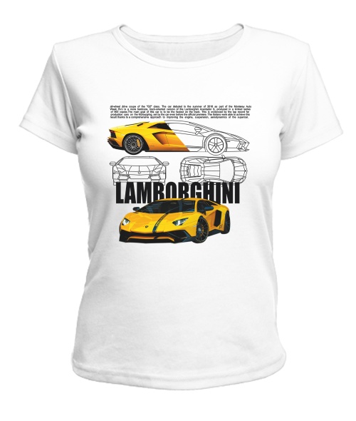 Женская футболка LAMBORGHINI