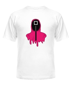 Мужская Футболка Игра в кальмара квадрат