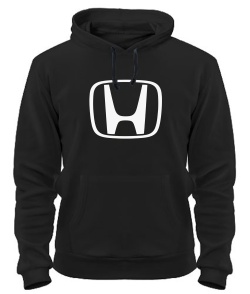 Толстовка-худі преміум (Чорний M) "Оксамит" HONDA (А4)