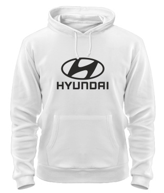 Толстовка-худі преміум (Білий XXL) "Оксамит" HYUNDAI (А4)