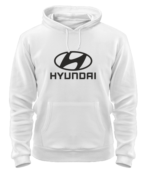 Толстовка-худі преміум (Білий XXL) "Оксамит" HYUNDAI (А4)