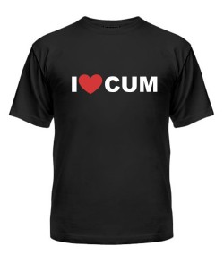 Чоловіча футболка I Love cum