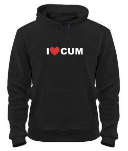 Толстовка-худі I Love cum