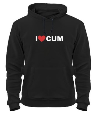 Толстовка-худи I Love cum