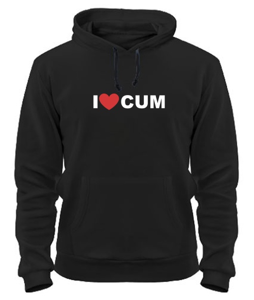 Толстовка-худі I Love cum