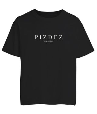 Футболка оверсайз (Чорний XS) PIZDEZ