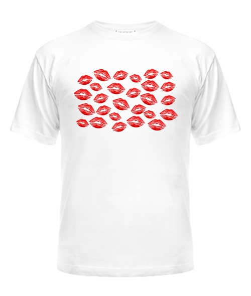 Мужская Футболка Поцелуи