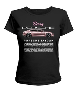 Жіноча футболка (Чорний XS) PORSCHE Taycan