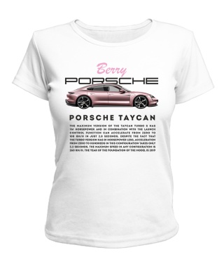 Женская футболка PORSCHE Taycan