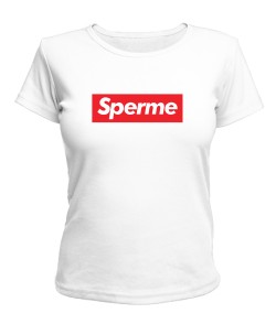 Женская футболка Sperme