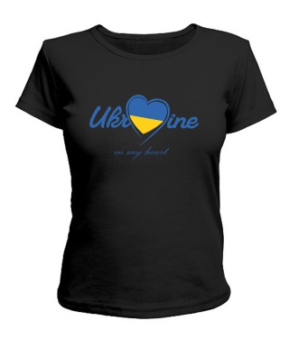 Женская футболка Ukraine in my heart