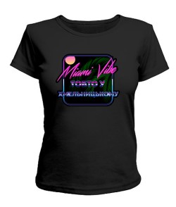 Женская футболка Miami vibe Хмельницкий