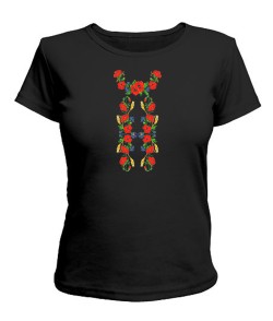 Женская футболка Вышиванка колосья