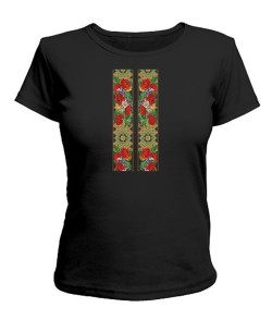 Жіноча футболка Вишиванка квіти Варіант №2