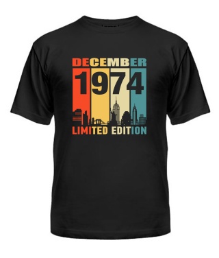 Чоловіча Футболка (чорна M) LIMITED EDITION [DECEMBER 1974]
