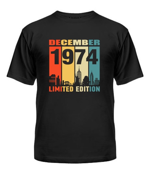 Чоловіча Футболка (чорна M) LIMITED EDITION [DECEMBER 1974]