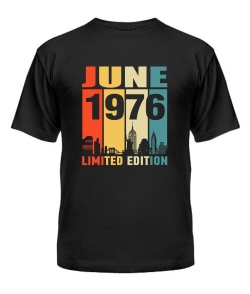 Чоловіча Футболка (чорна XL) LIMITED EDITION [JUNE 1976]