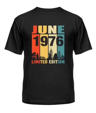 Чоловіча Футболка (чорна XL) LIMITED EDITION [JUNE 1976]
