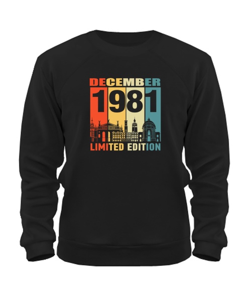 Світшот (чорний XXL) LVIV LIMITED EDITION [DECEMBER 1981]