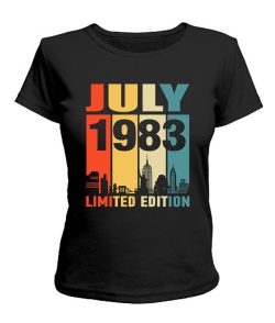 Жіноча Футболка (чорна M) LIMITED EDITION [JULY 1983]