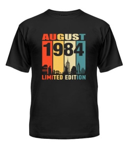 Чоловіча Футболка (чорна S) LIMITED EDITION [AUGUST 1984]