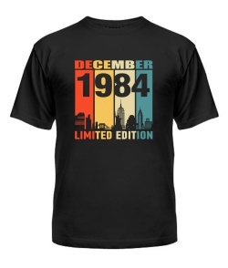 Чоловіча Футболка (чорна M) LIMITED EDITION [DECEMBER 1984]