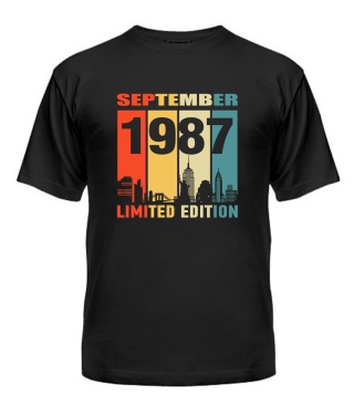 Чоловіча Футболка (чорна XL) LIMITED EDITION [SEPTEMBER 1987]