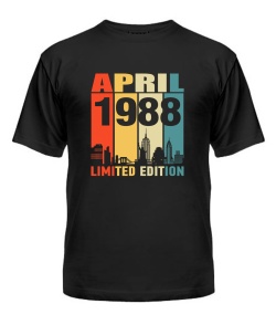 Чоловіча Футболка (Чорний XXL) LIMITED EDITION [APRIL 1989]