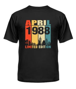 Чоловіча Футболка (Чорний XXL) LIMITED EDITION [APRIL 1989]