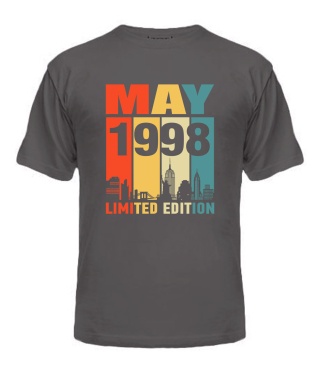 Мужская Футболка (серая S) LIMITED EDITION [MAY 1998]