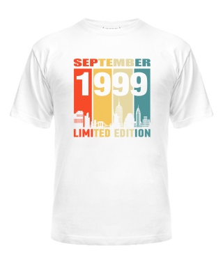 Чоловіча Футболка (білий L) LIMITED EDITION [SEPTEMBER 1999]