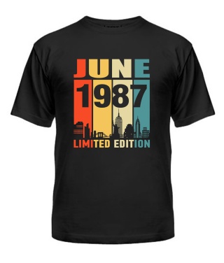 Чоловіча Футболка (чорна M) LIMITED EDITION [JUNE 1987]