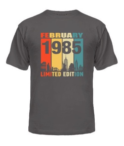 Мужская Футболка (серая M) LIMITED EDITION [FEBRUARY 1985]