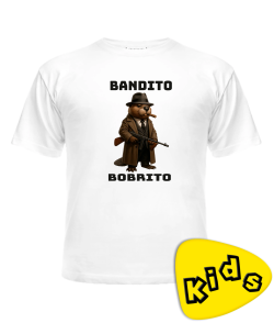 Дитяча футболка (Білий 10 років 140 см) БОБРІТО БАНДІТО