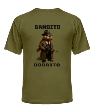 Чоловіча футболка (Army L) БОБРІТО БАНДІТО [Брак друку]