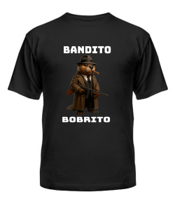Чоловіча футболка (Чорний XXL) БОБРІТО БАНДІТО
